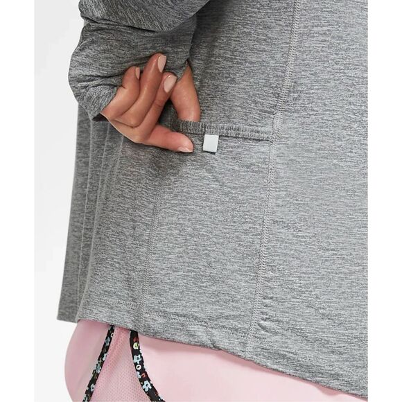 Nike Element Womens 1/2 Zip Running Top gray Plus Size 1X NWT - Picture 6 of 15